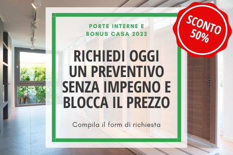 Sconto in fattura 50%: Porte interne e Bonus casa Sconto in fattura 50%: Porte interne e Bonus casa