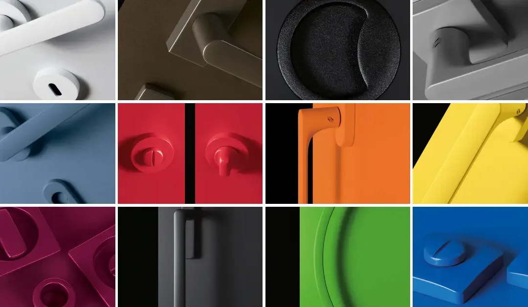 Maniglie colorate per porte e finestre