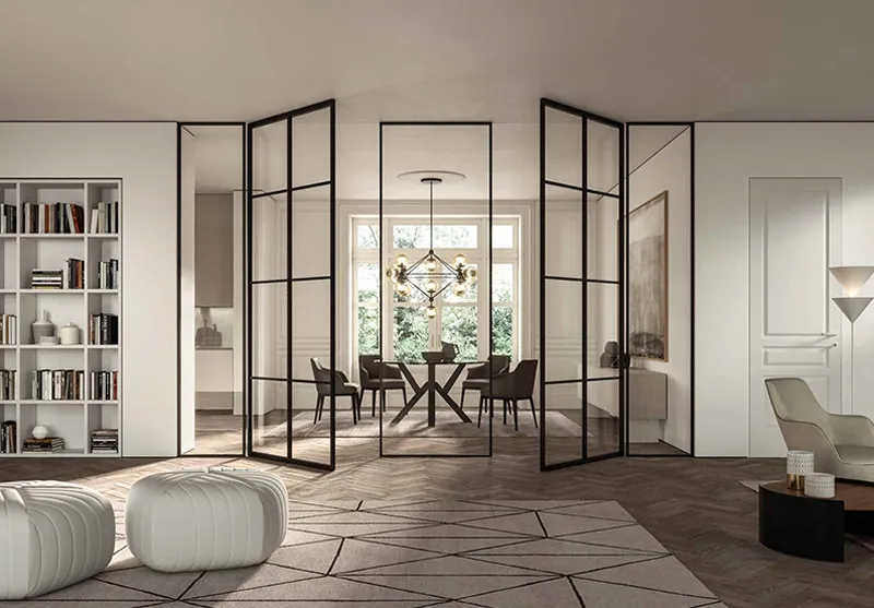 DoorArreda Seven Collection Porta in vetro Seven Collection con cornice in alluminio