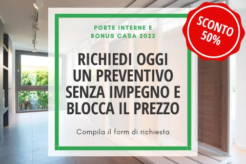 Sconto in fattura 50%: Porte interne e Bonus casa