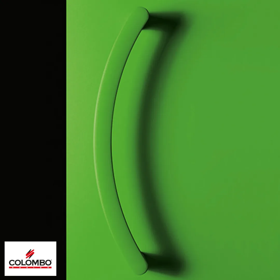 Esempio di maniglia in esposizione da Falegnameria Adda Maniglia colorata Colombo Design