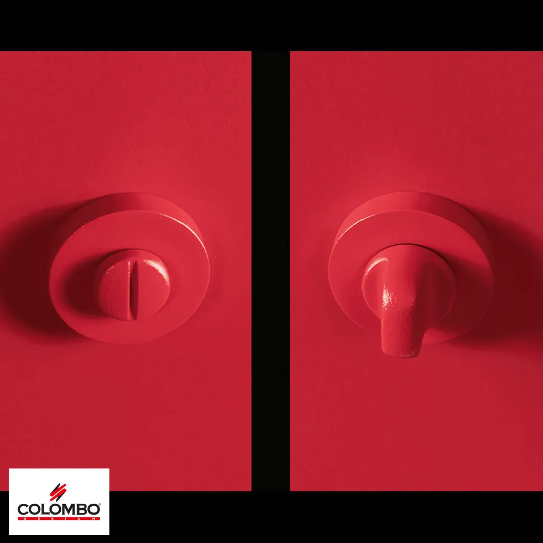 Esempio di maniglia in esposizione da Falegnameria Adda Maniglia colorata Colombo Design