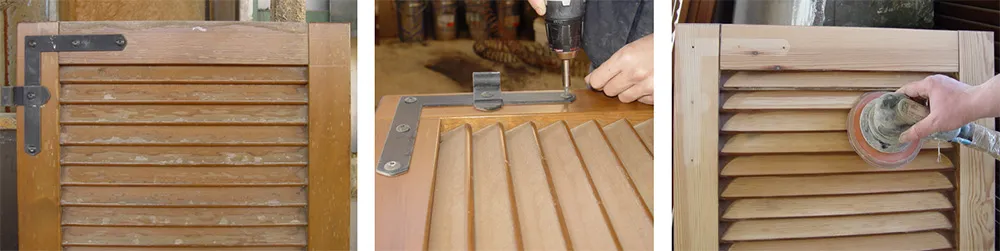 Passaggi manutenzione persiane in legno