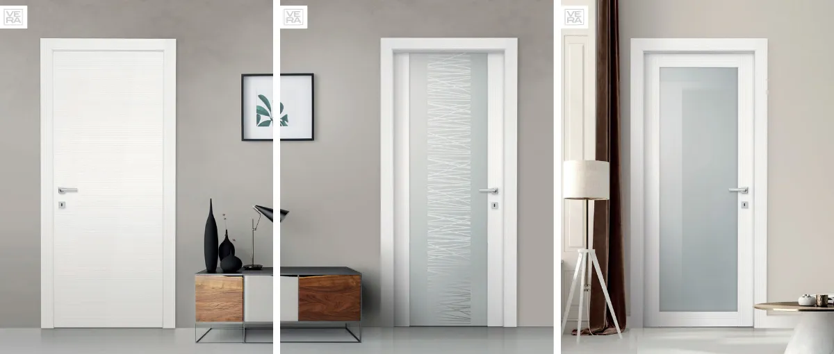 Campione finitura Bianco Matrix delle porte interne Vera