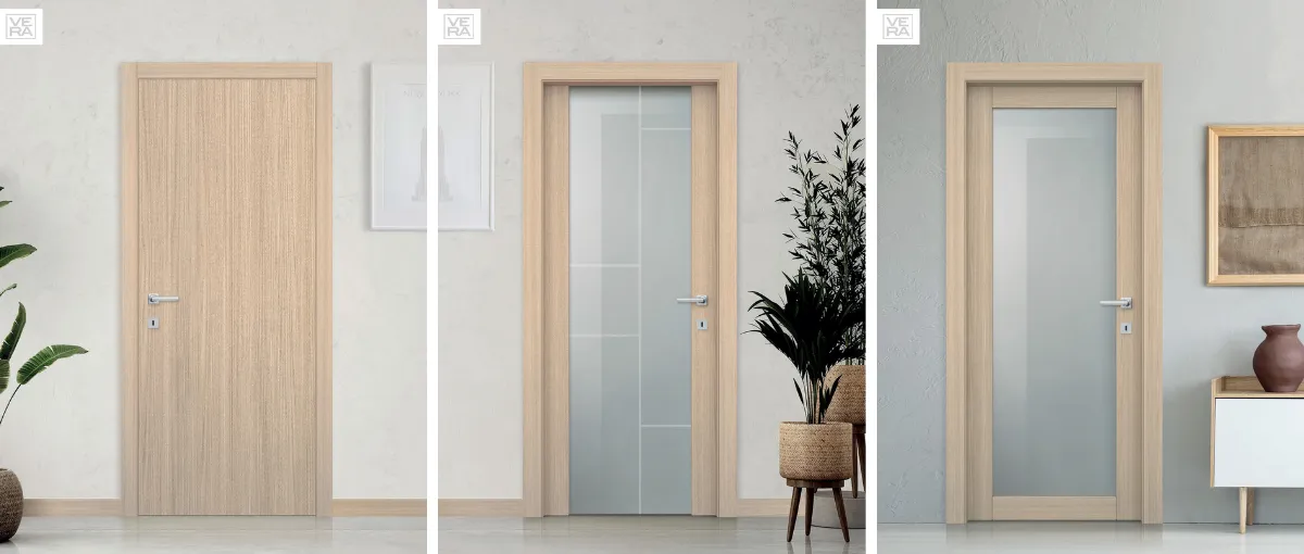 Campione finitura Golden Oak Verticale delle porte interne Vera
