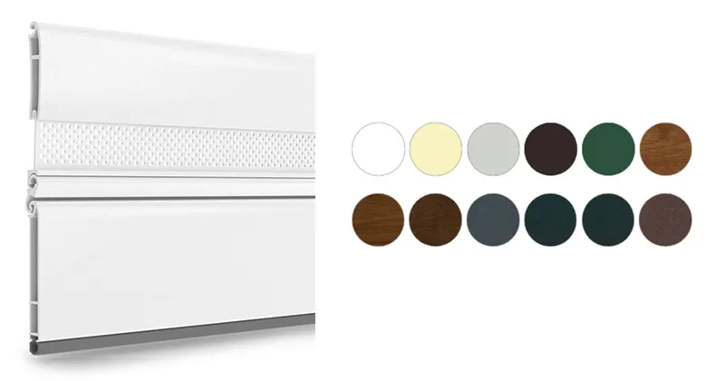Palette colori e struttura delle tapparelle Rollstar